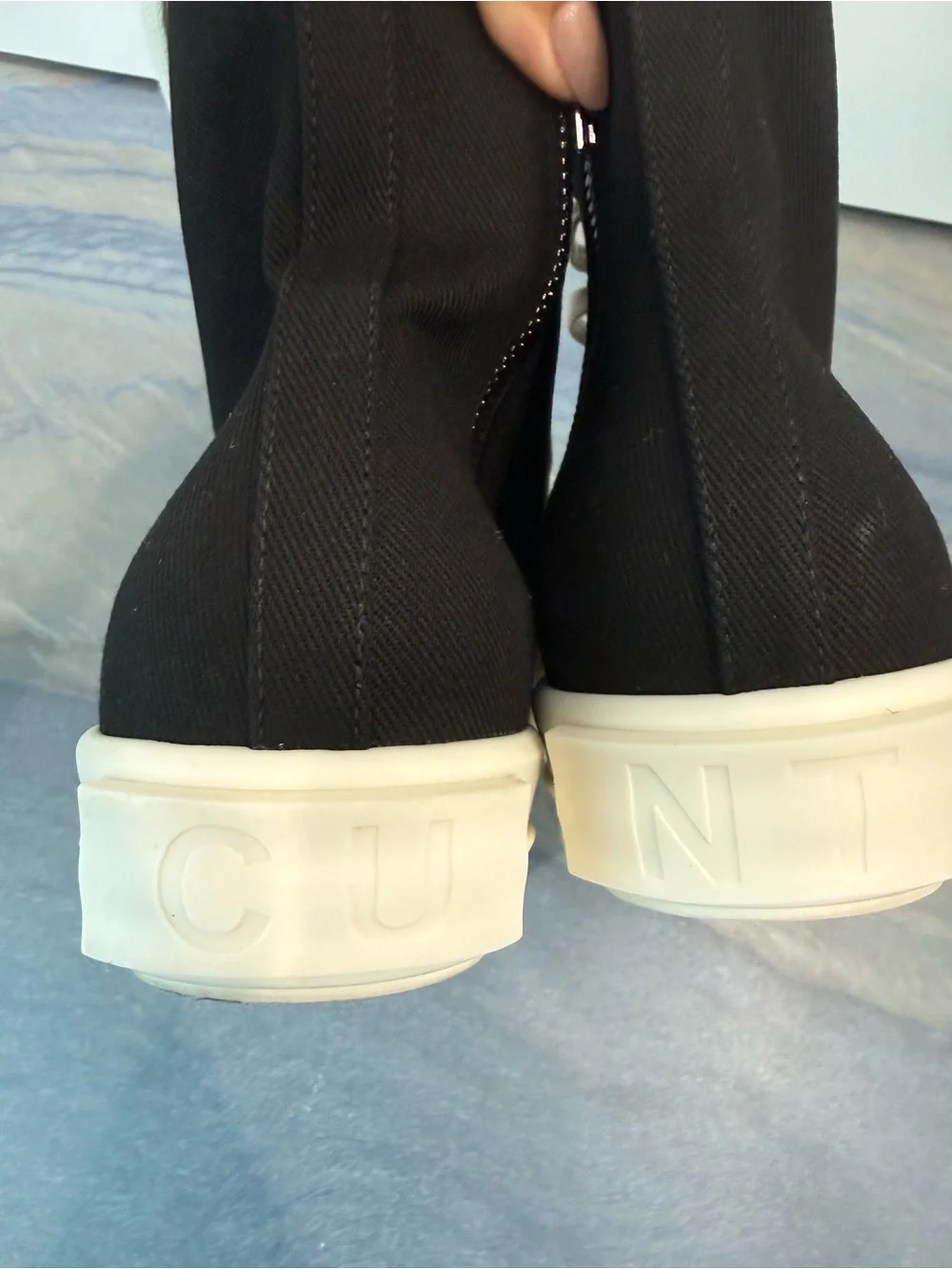 Rick Owens DRKSHDW canvas sneakers sz 41 no box $928